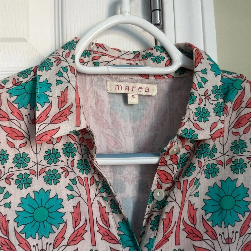 Marea By Liz Joy Flounce Shirt Dress Size S - Picture 5 of 12